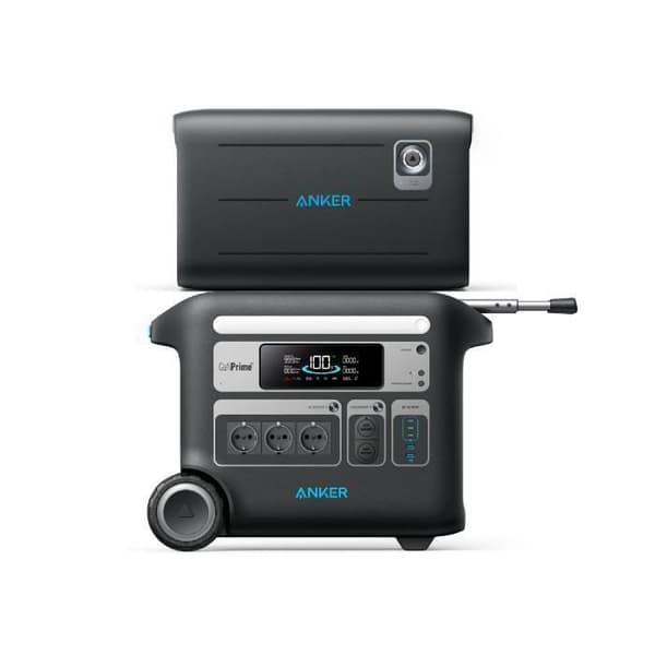 KIT Elstation Anker SOLIX F2000 med BP2600, Batteri 4096 Wh