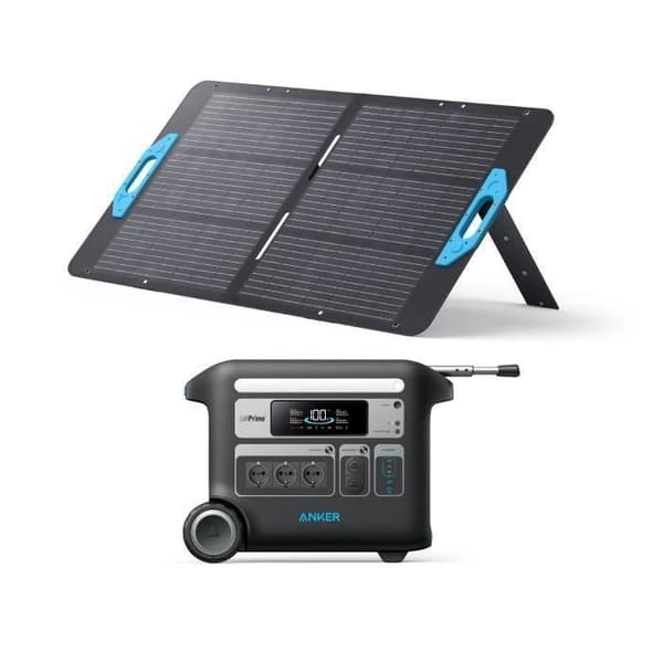 KIT Elektrisk station Anker SOLIX F2000 med PS100