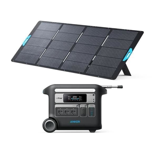 KIT Elektrisk station Anker SOLIX F2000 med PS400