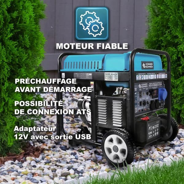 Kraftgenerator Könner &amp; Söhnen med dieselinverter KS 6100iDЕ ATSR 5000 W / 5500 W Manuel/elektrisk