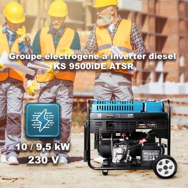 Köner &amp; Söhnen dieselinvertergenerator KS 9500iDE ATSR 9500 W / 10000 W Elektrisk