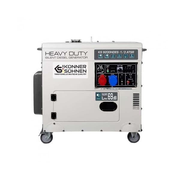 Konner & Sohnen Dieselgenerator mono och tri KS9200HDES-1/3ATSR euro V