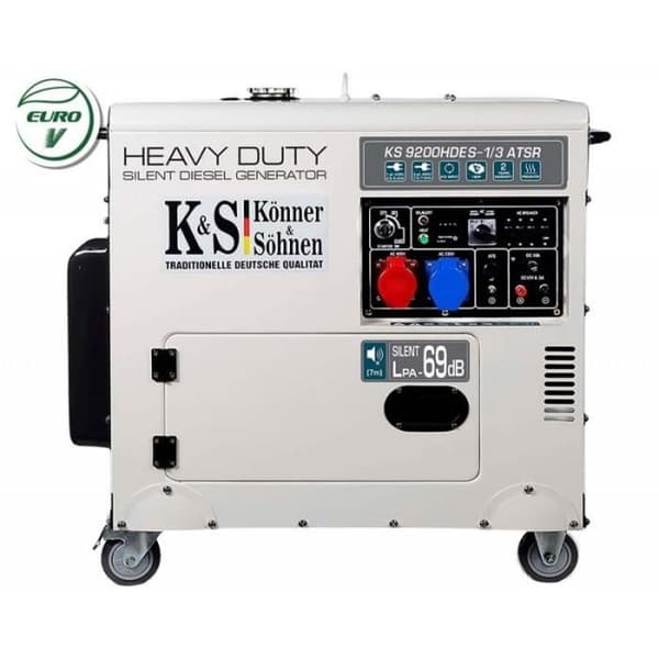 Konner &amp; Sohnen Dieselgenerator mono och tri KS9200HDES-1/3ATSR euro V