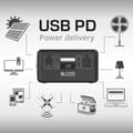 Miniatyrbild 4 av 6: Bärbar kraftstation - Könner &amp; Söhnen 448 Wh 500 W 2×USB-A KS 500PS LiFePO4