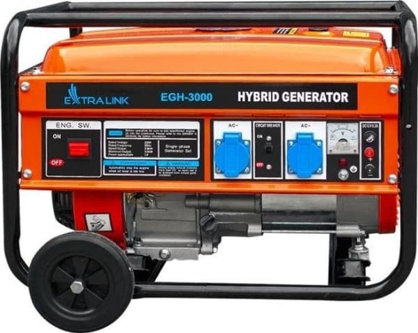 Extralink EX.30363, 2800 W, 220 V, 15 l, Bensin, 1,2 l/h, Manuell Svart, Orange