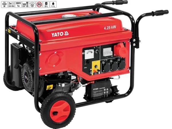 Elgenerator 3x230, 5500W + 1x380V, reservkraftverk