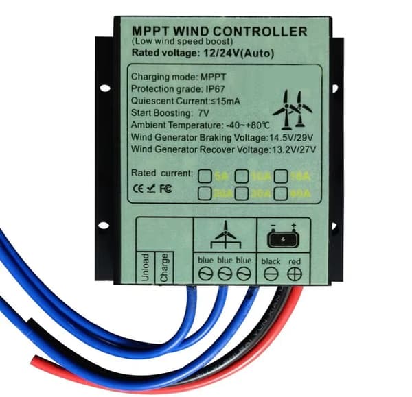 3000W 12V litet vertikalt vindkraftverk med MPPT-kontroller, hemmabruk vindturbingenerator, lätt att installera