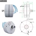 Miniatyrbillede 5 af 5: 300W Vindmøllegenerator, Lav RPM, Høj Effektivitet,Enkelt aksel, DC12V, 300W 12V
