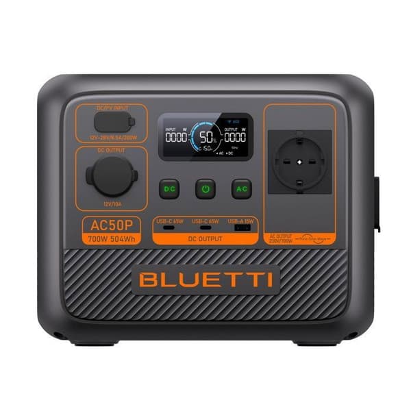 Kit elstation BLUETTI Premium 50(AC50P) med PV100D