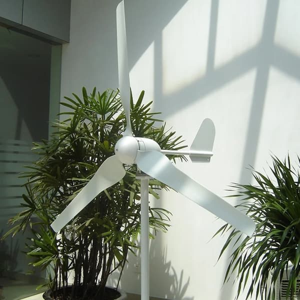 4000W 48V horisontell axel 3-blads vindturbinggenerator med styrenhet, hemmabruk vindkraftverk