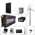 Miniatyrbild 4 av 10: 4000W 48V horisontell axel 3-blads vindturbinggenerator med off grid system, hushållstyp vindkraftverk