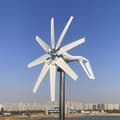 Miniatyrbild 1 av 8: 3000W 12V 8-blads vindturbingenerator med styrenhet, hem vindkraftverk med monteringsbas