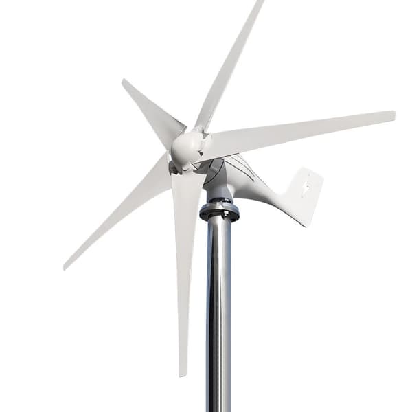 3000W 12V 5-blads hushållstyp vindkraftverk med MPPT-styrenhet, effektiv vindturbingenerator, låg starthastighet, enkel installation