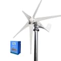 Miniatyrbild 1 av 9: 3000W 24V 5-blads hushållstyp vindkraftverk med hybridkontroller, effektiv vindturbingenerator, låg starthastighet, enkel installation