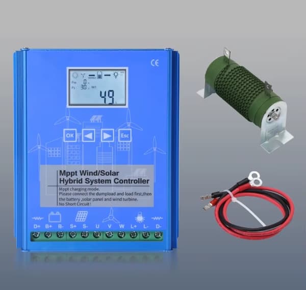 5000W 24V 3-bladig horisontell vindturbingenerator med off-grid-system, liten vindkraftverk för hemmabruk, enkel att installera
