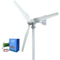 Miniatyrbild 1 av 5: 4000W 48V 3-bladig horisontell vindturbingenerator med LCD-hybridkontroll, liten vindkraftverk för hemmabruk, enkel att installera