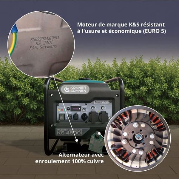 Invertergenerator KS 4500i 4.5 kW / 4.2 kW Ekonomiskt läge