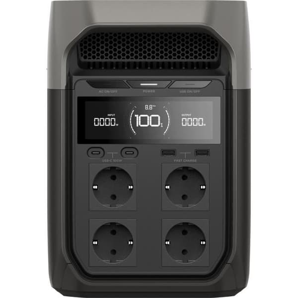Bärbar kraftstation - EcoFlow - DELTA 3 - LiFePO4-batteri 1024Wh, olika utgångar