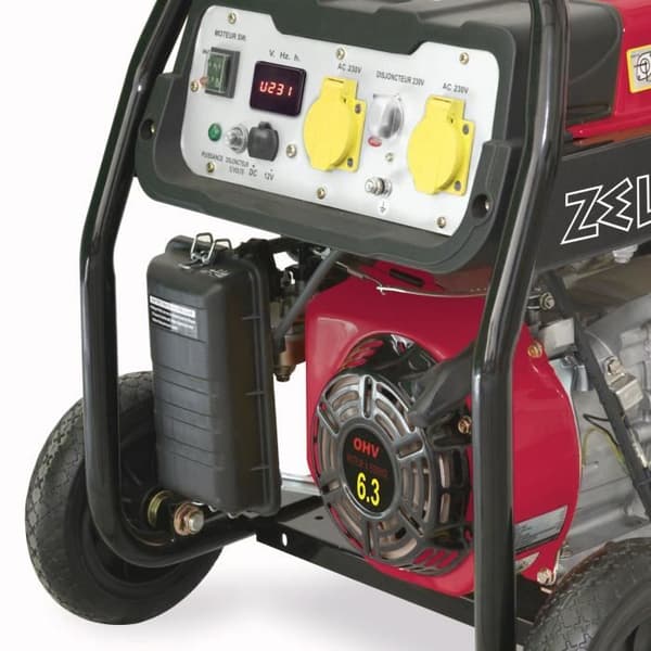 Bensin generator - ZEUZ - 4100 LB - 3300 W - Enfas - Röd