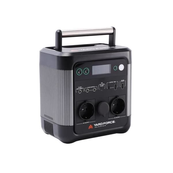 Yard Force 1200W / 600W bärbar solgenerator - LX PS600 - 25,9V / 20A batteri - Trippel USB-port