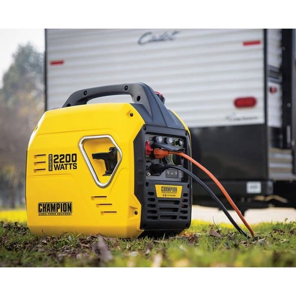 Tyst generator 2200W inverter 4T bensinmotor 79 Cm3 CHAMPION AVR-skydd Autonomi + 10 timmar Generator