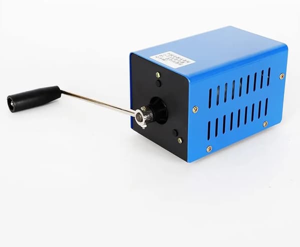 Käsikäyttöinen generaattori, 20W teho, ergonominen kahva,Sininen