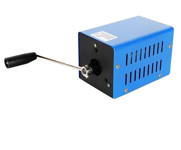 Handvevsgenerator, 20W effektutgång, ergonomiskt handtag,Blå