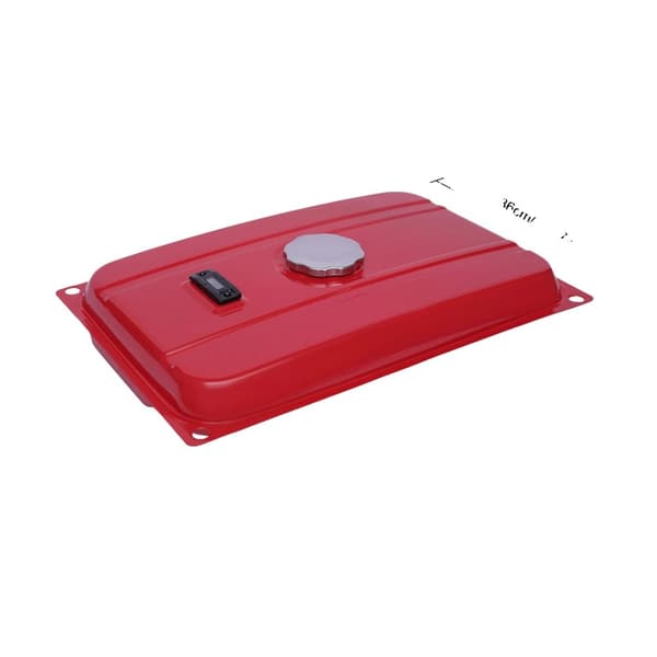 5 Gallon Rektangulær Benzin Generator Brændstoftank, Holdbar Jernkonstruktion, Stor Kapacitet,Rød