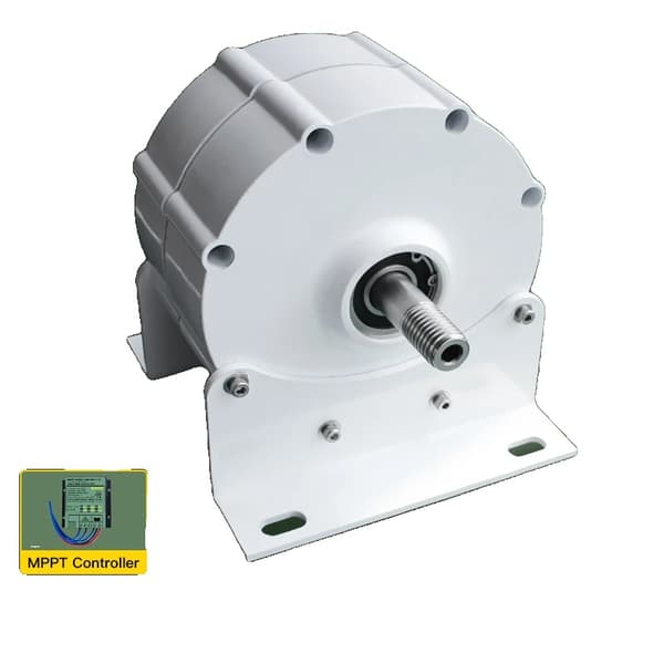 Tuulivoimageneraattori, 2000W, asennusalustalla,12V, 2000W, Mppt-ohjaimella