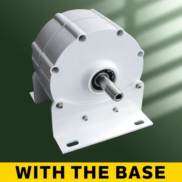 Vindmøllegenerator, 2000W, med monteringsbase,2000W, 12V, Med basen