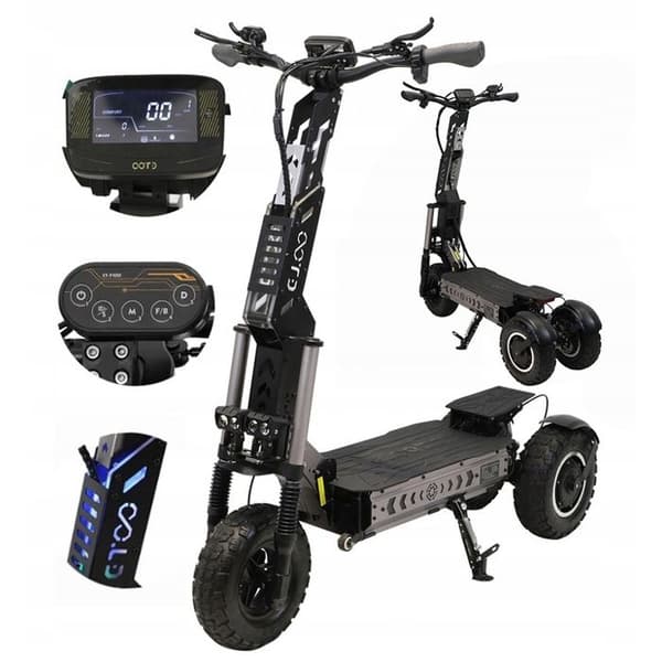 EV OOTD T30 3200W 60V 31.2AH 65HP/H 100HP +NFC Han/Fraa Enkel att transportera Svart