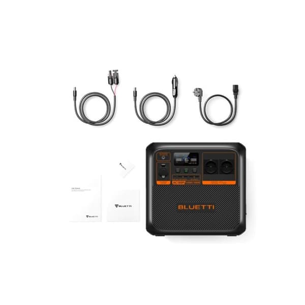 Energistation BLUETTI AC180P, Batteri 1440Wh, 2x1800W