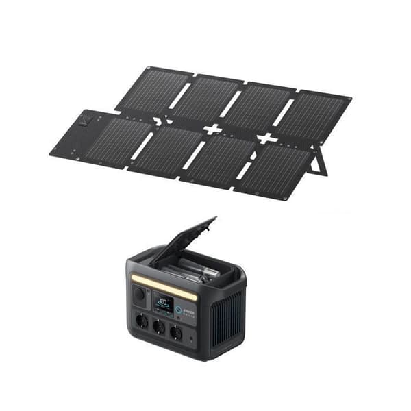 KIT Elektrisk station Anker SOLIX C800X med Solpanel 60W