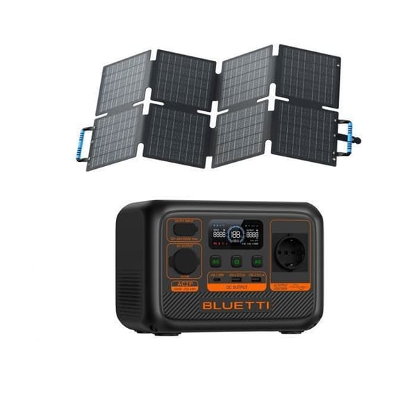 KIT Elektrisk station BLUETTI AC2P med Solpanel 60W