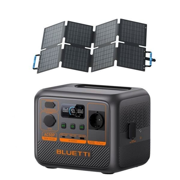 KIT BLUETTI AC50P Elstation med 60W Solpanel