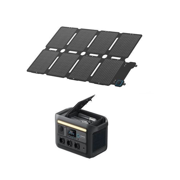 KIT Elektrisk station Anker SOLIX C800X med Solpanel PS100X
