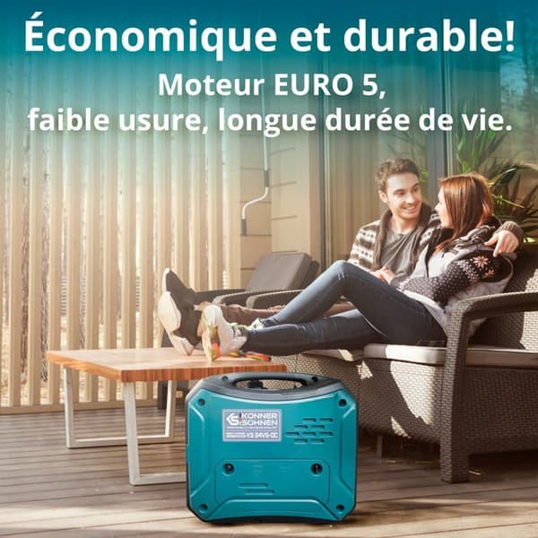 Stromgenerator av likström KS 24VS-DC 24V 60A ljudisolerad hölje, två driftlägen (MANUELL/EXTERNAL och AUTO)
