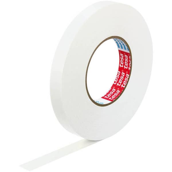tesa 57230-00001-02 Tygtejp Vit (L x B) 50 m x 19 mm 1 st