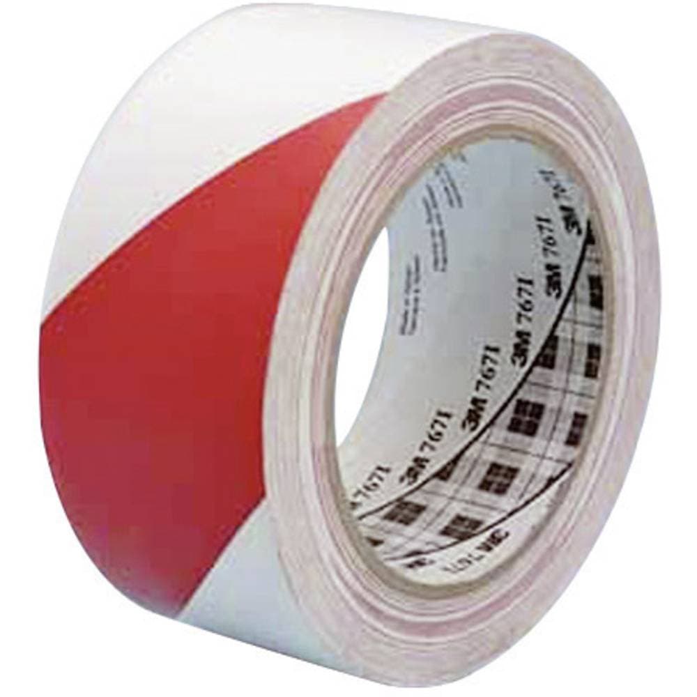 3M 767i 767RW50 PVC-tejp 764i Röd/vit (L x B) 33 m x 50 mm 1 st