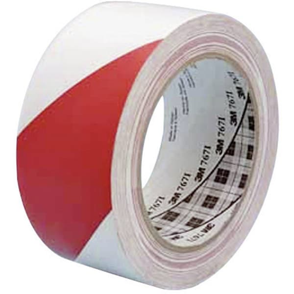PVC-markeringstejp 3M 767i Röd/vit 1 st
