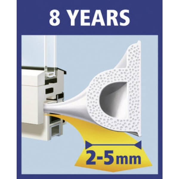 tesamoll® gummipackning Classic tesa P-PROFILE Vit 1 st