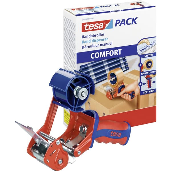 Tesa® hand-rullare 6400 tesa ACK® COMFORT 6400 (06400-01-02) Röd, Blå 1 st