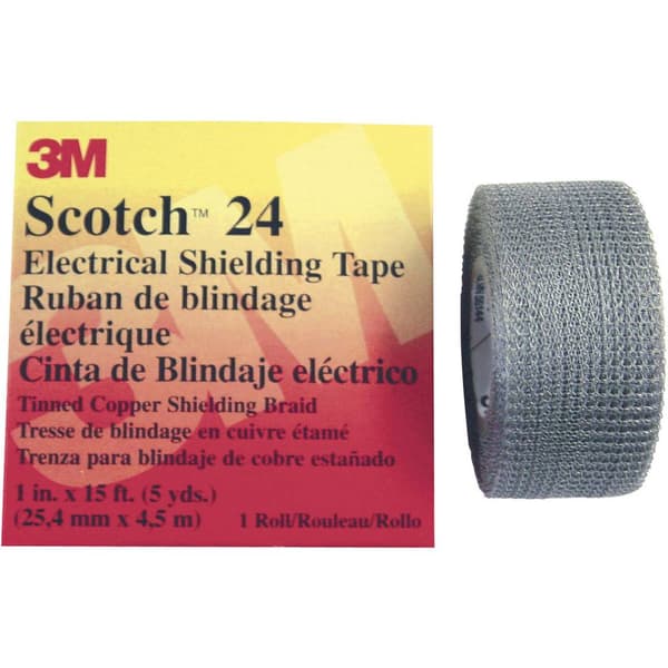 3M SCOTCH24-25X4.5 Avskärmningstejp Scotch® 24 Silver (L x B) 4.5 m x 25 mm 1 st