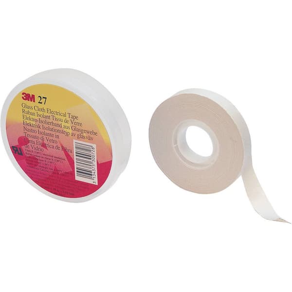 3M SCOTCH27U-12X20 Tygtejp Scotch® 27 Vit (L x B) 20 m x 12 mm 1 st