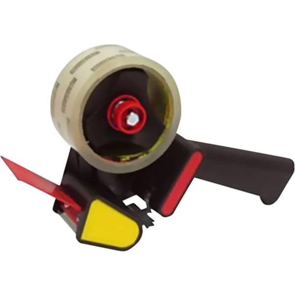 Scotch Förpackningsbanddispenser HE180 Grå, Röd Rullbredd (max.): 50 mm Rullängd (max.) 66 m Med bromsanordning