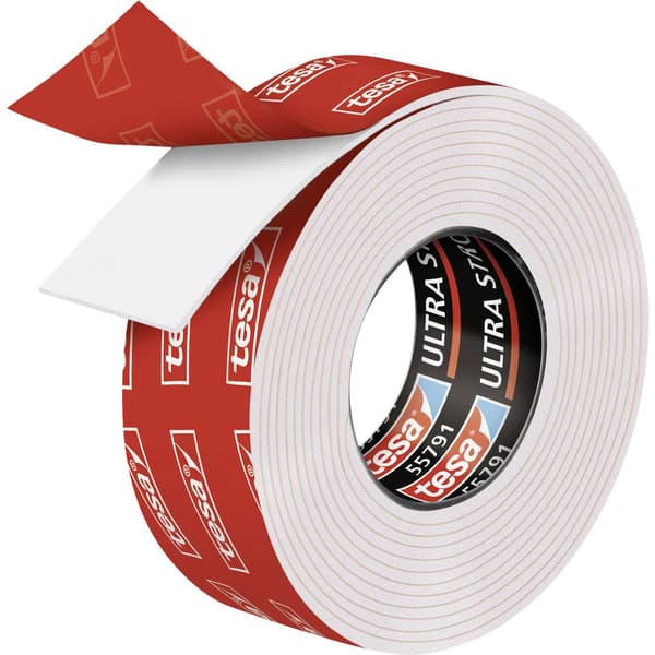 tesa ULTRA STRONG 55791-00001-00 Monteringsband tesa® Powerbond Vit (L x B) 1.5 m x 19 mm 1 st
