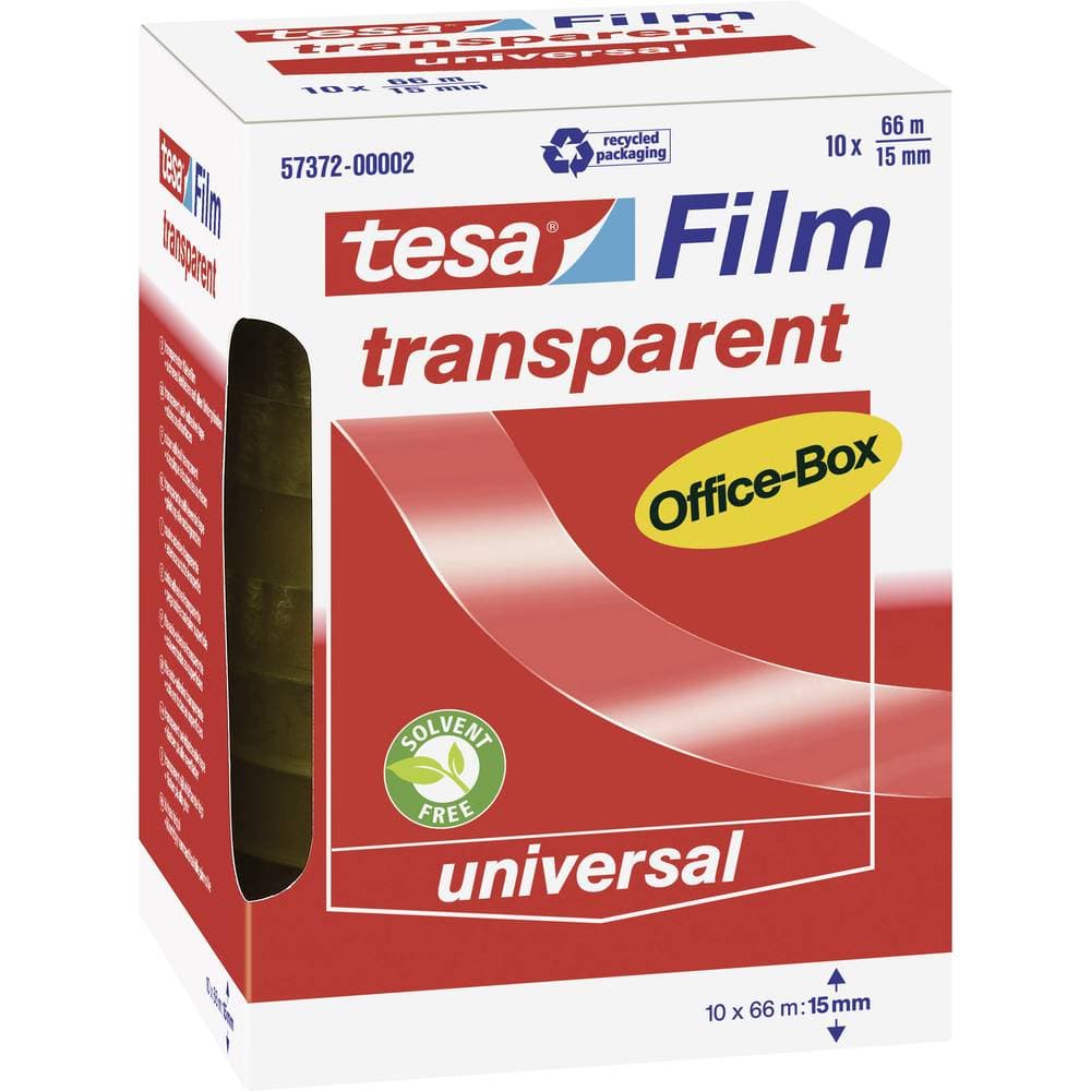 tesa OFFICE-BOX 57372-00002-01 tesafilm Transparent (L x B) 66 m x 15 mm 10 st