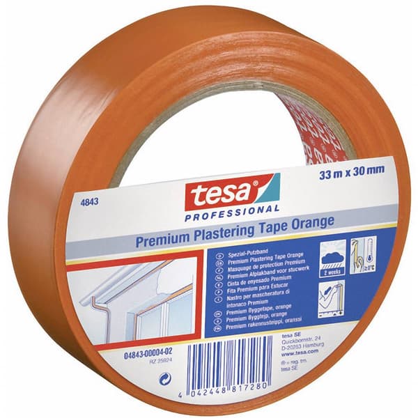 tesa PREMIUM 04843-00000-16 Gipstejp tesa® Professional Orange (L x B) 33 m x 50 mm 1 st