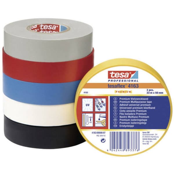 tesa PREMIUM 04163-00191-92 Isoleringstejp tesaflex® 4163 Vit (L x B) 33 m x 30 mm 1 st