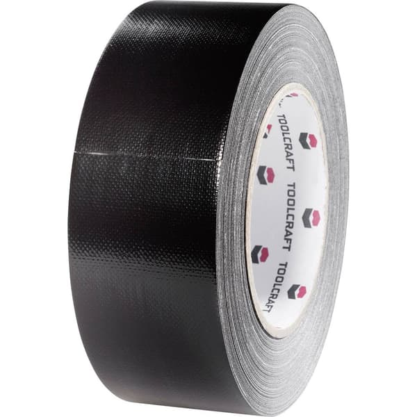 TOOLCRAFT 54B48L20SC 54B48L20SC Tygtejp Gaffer Svart (L x B) 20 m x 48 mm 1 st